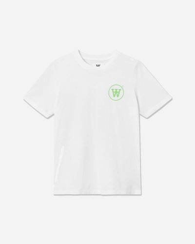 Mia T-shirt - White/Green - Munk Store