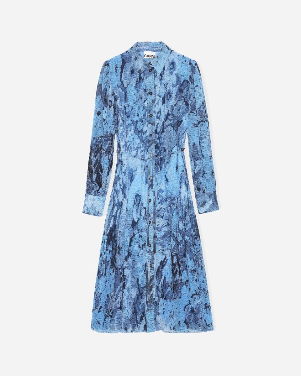 Midi Shirt Dress - Placid Blue - Munk Store