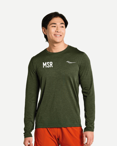 Stopwatch Long Sleeve - Climbing Ivy Heather - Saucony - Munkstore.dk