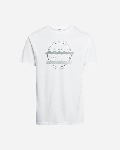 Mogens tee - White/Olive - Munk Store