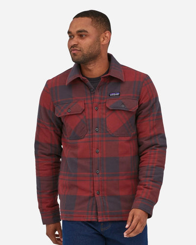 M's Insulated Fjord Flannel Shirt - Oak/Sequoia Red - Munk Store