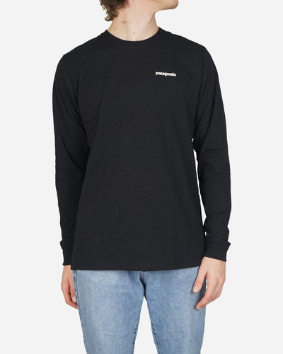 M's Logo L/S P-6 Responsibili Tee- Black - Munk Store