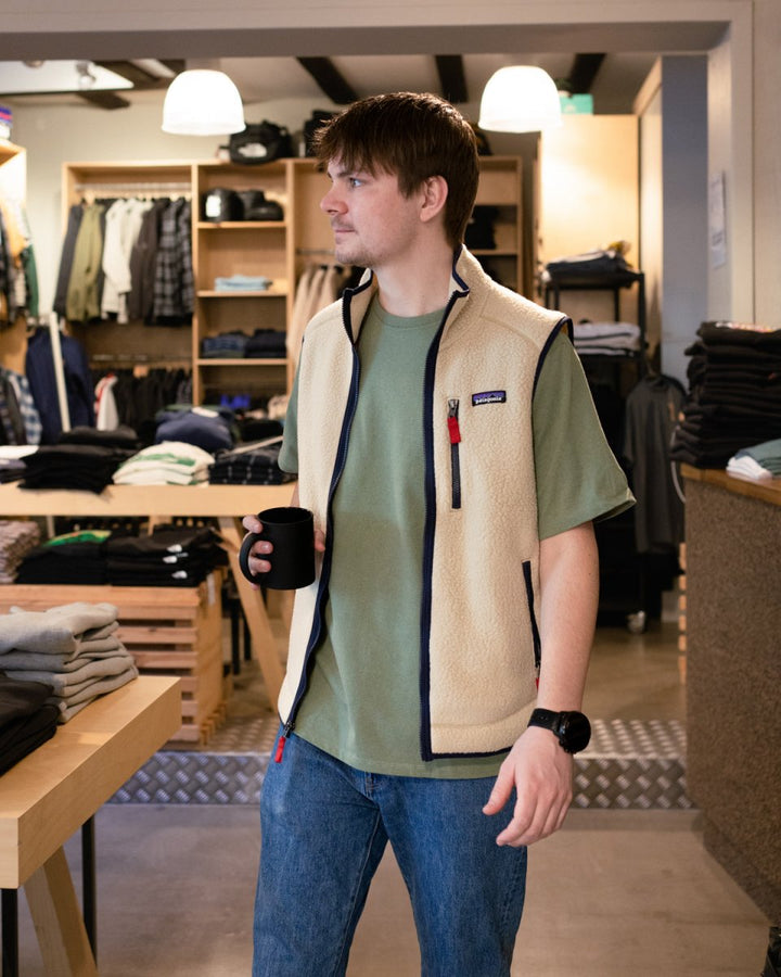 El Cap Khaki Patagonia Men's Retro Pile Fleece Vest Patagonia
