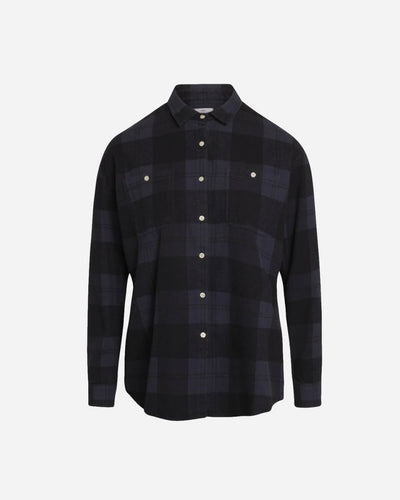 Mynthe Checked Shirt - Navy/black - Munk Store