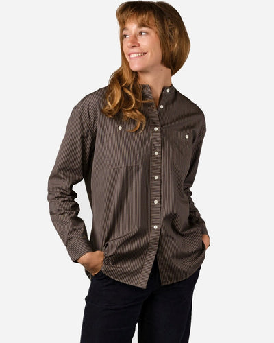 Mynthe shirt - Coffee/Black - Munk Store