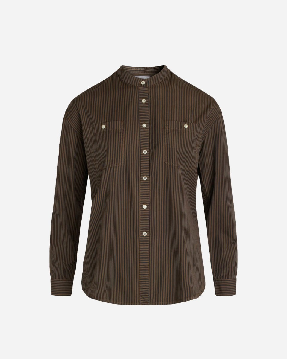 Mynthe shirt - Coffee/Black - Munk Store