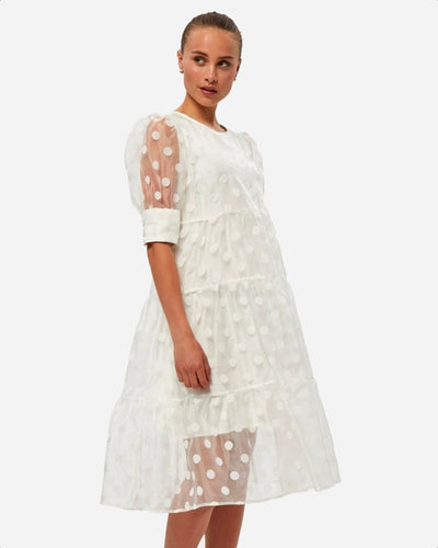 Nellie dress - Cloud Dancer - Munk Store