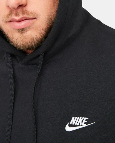 Nike Sportswear Club Hoodie - Black/White - Munk Store