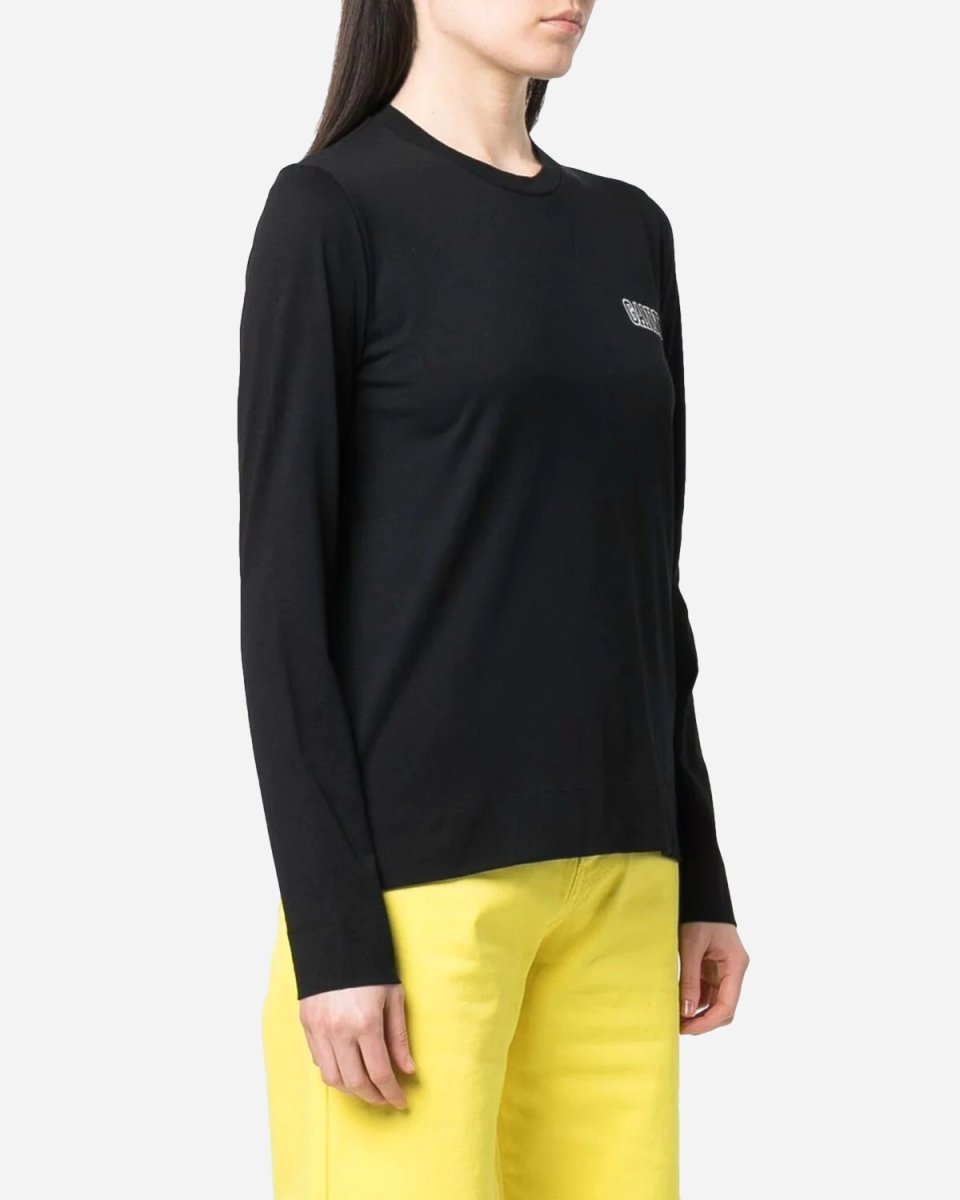 O-neck Long Sleeve T-shirt - Black - Munk Store