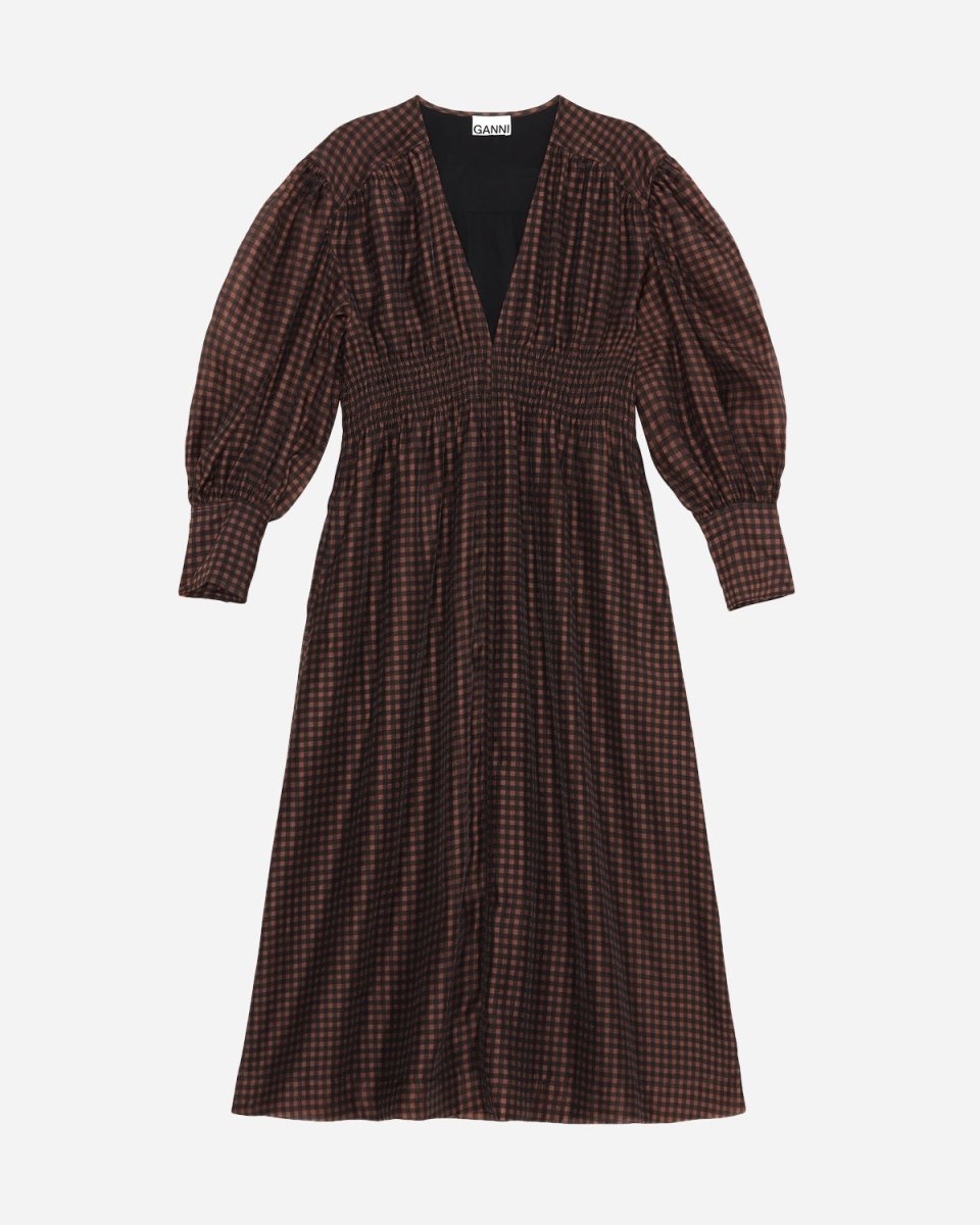 Organza Smock Dress - French Roast - Munk Store