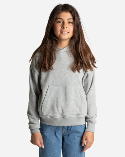 Our Alice Hood Sweat - Grey Melange - Munk Store