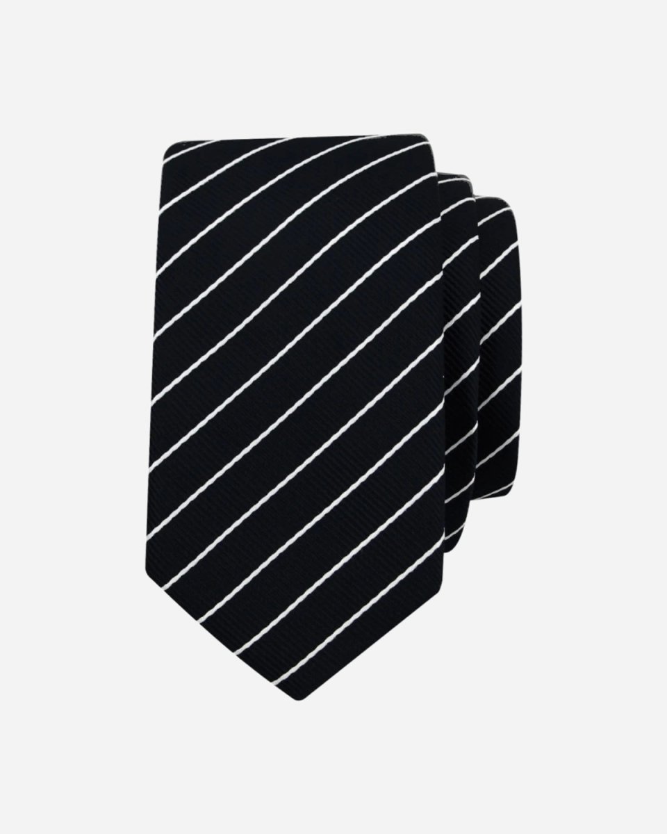 Our For 5 Stripe Tie - Black/White - Munk Store