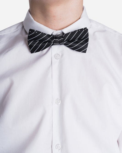 Our M√©l Stripe Bow Tie - Black/White - Munk Store