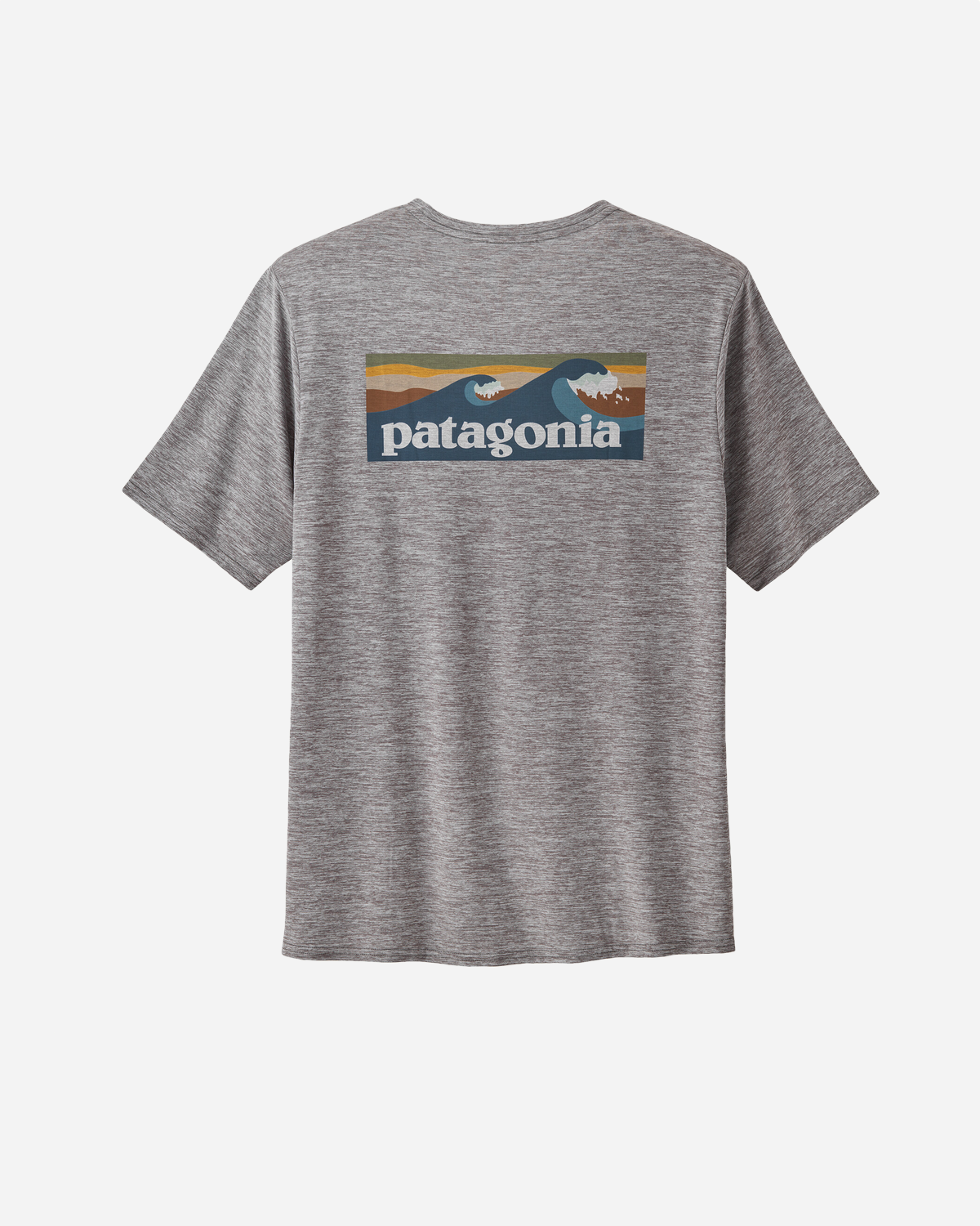 M's Cap Cool Daily Graphic Shirt - Waters - Boardshort Logo Abalone Blue / Feather Grey