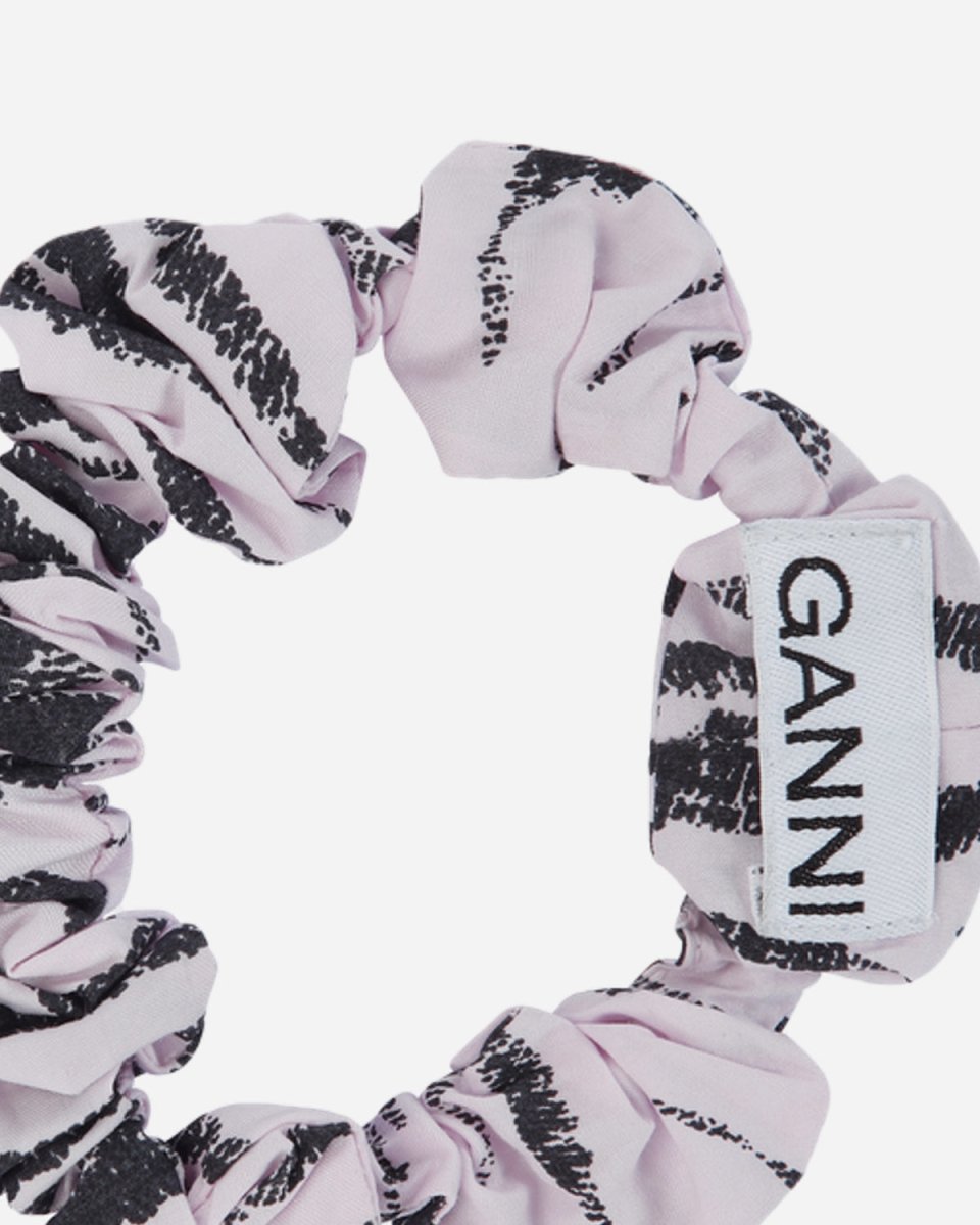 Printed Cotton Poplin Scrunchie - Light Lilac - Munk Store