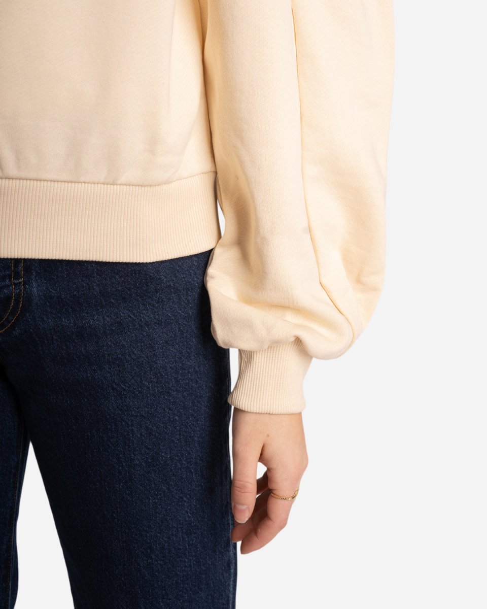 Puff Sleeve Sweatshirt - Beige - Munk Store