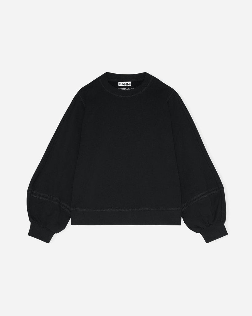 Ganni Puff Sleeve Sweatshirt GANNI Software Isoli Puff Sleeve Crew