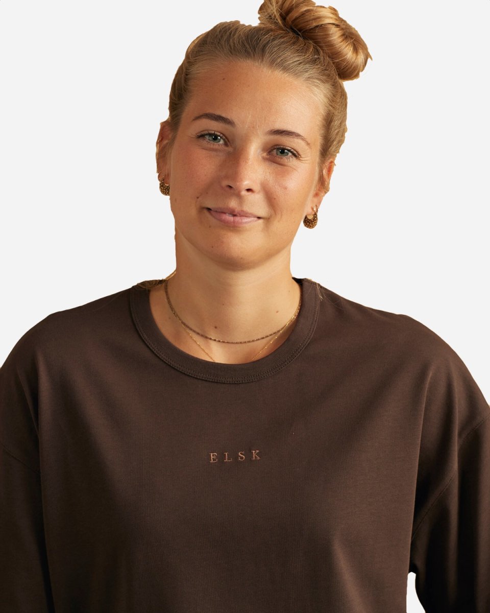 Pure Thilda Tung Tee - Dark Oak - Munk Store