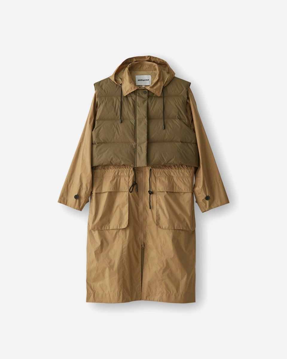 Rain Coat - Khaki/Forest Green - Munk Store