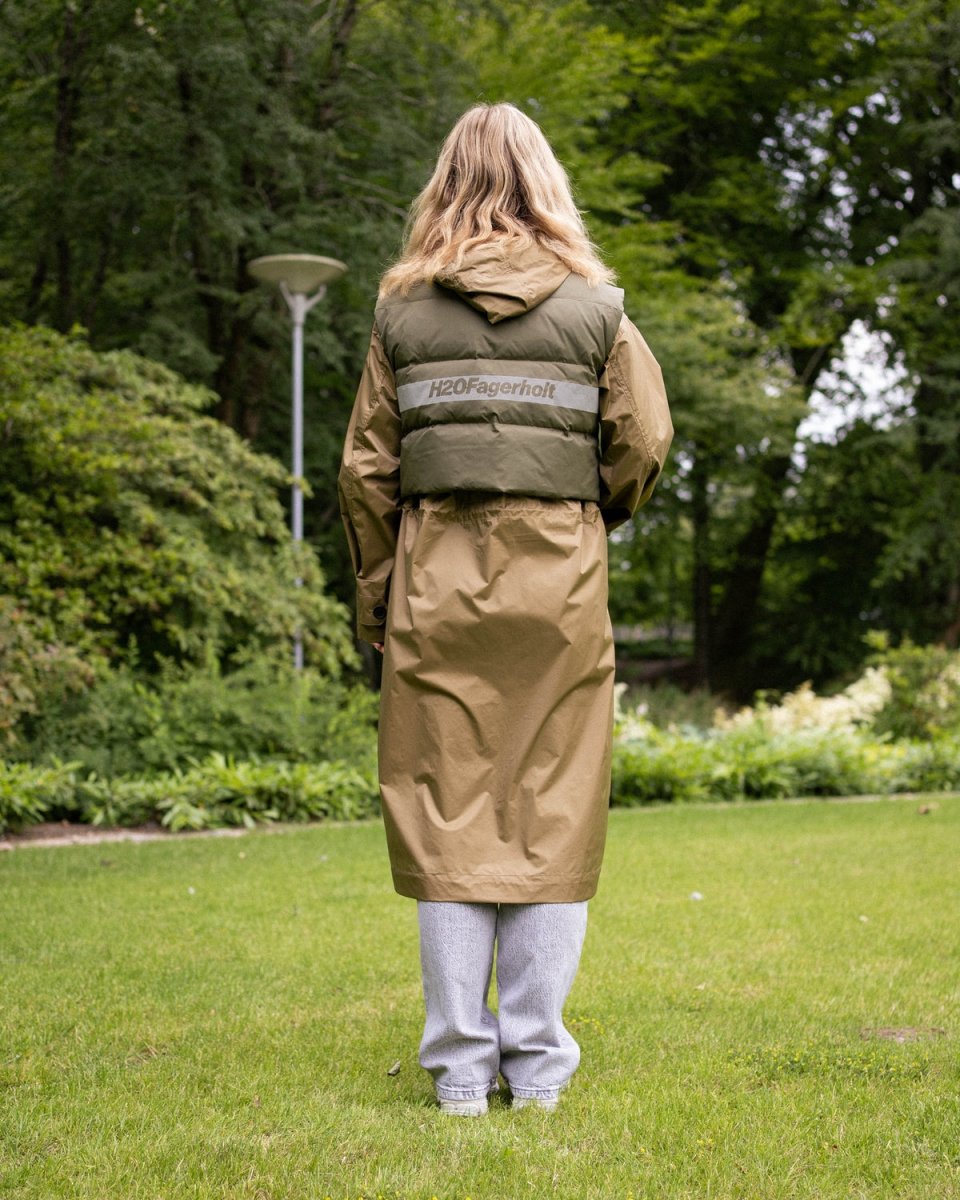 Rain Coat - Khaki/Forest Green - Munk Store