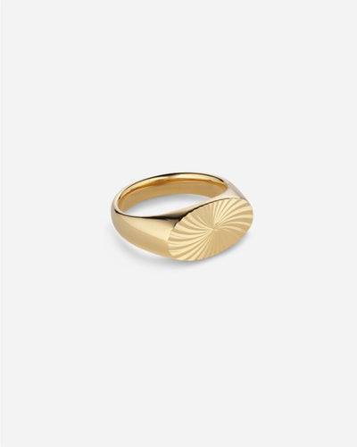 Reflection Signet Ring - Gold - Munk Store