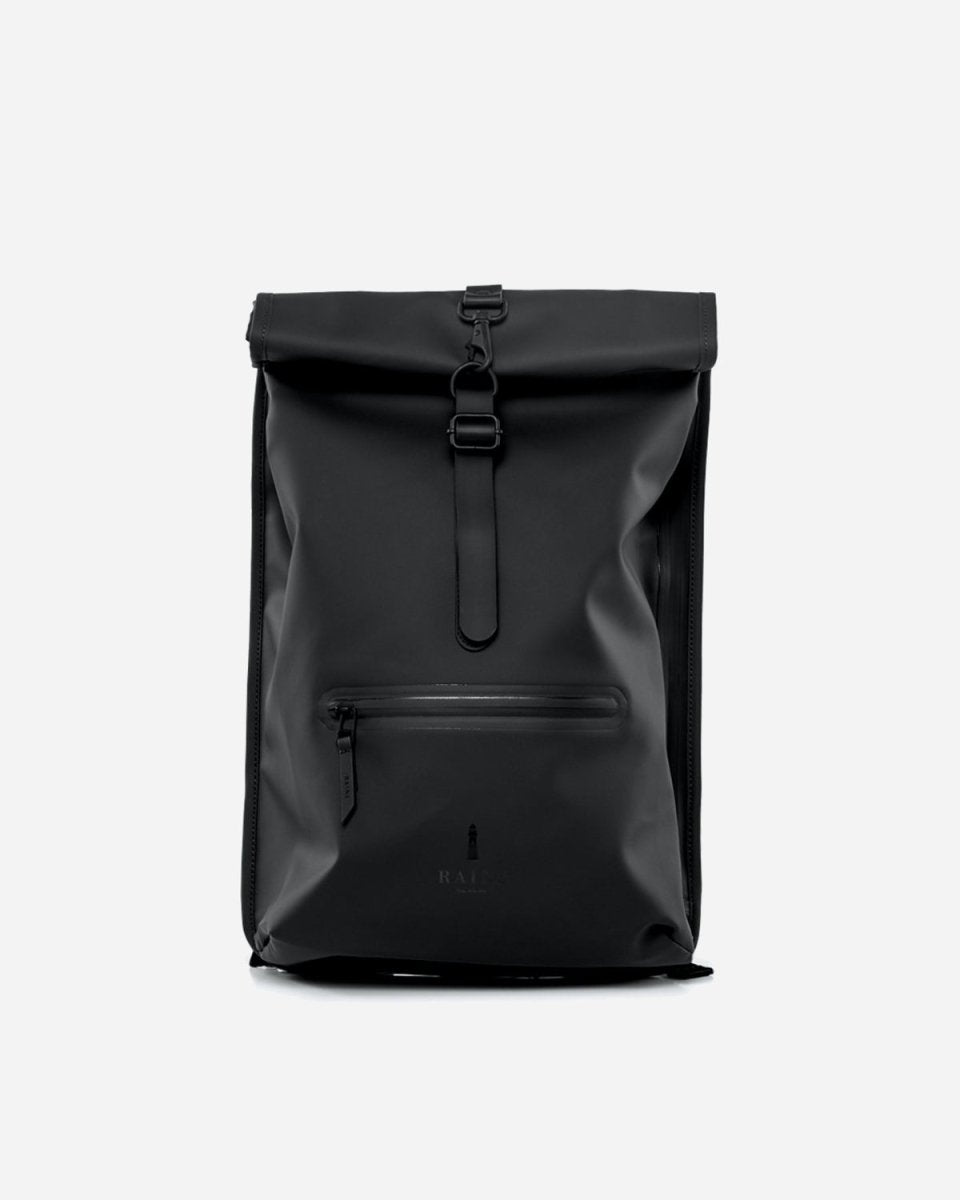 Roll Top Rucksack - Black - Munk Store