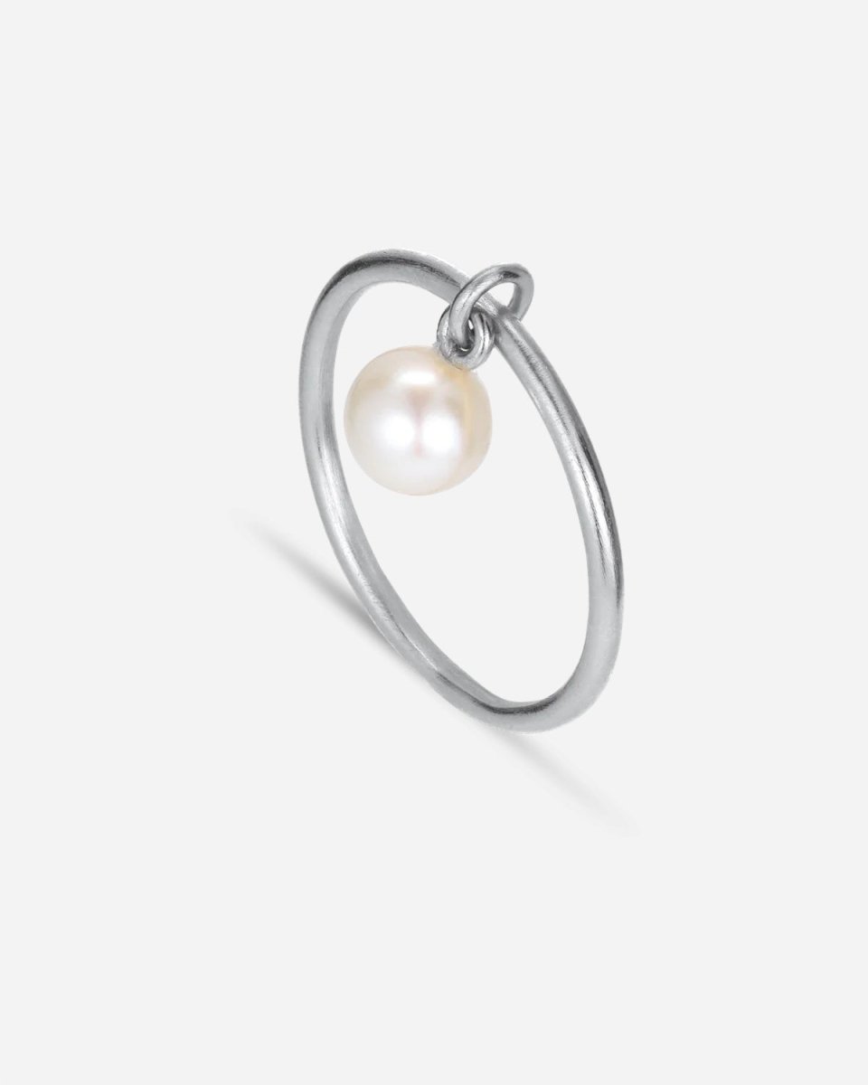 Row Pearl Ring - Sølv - Munk Store