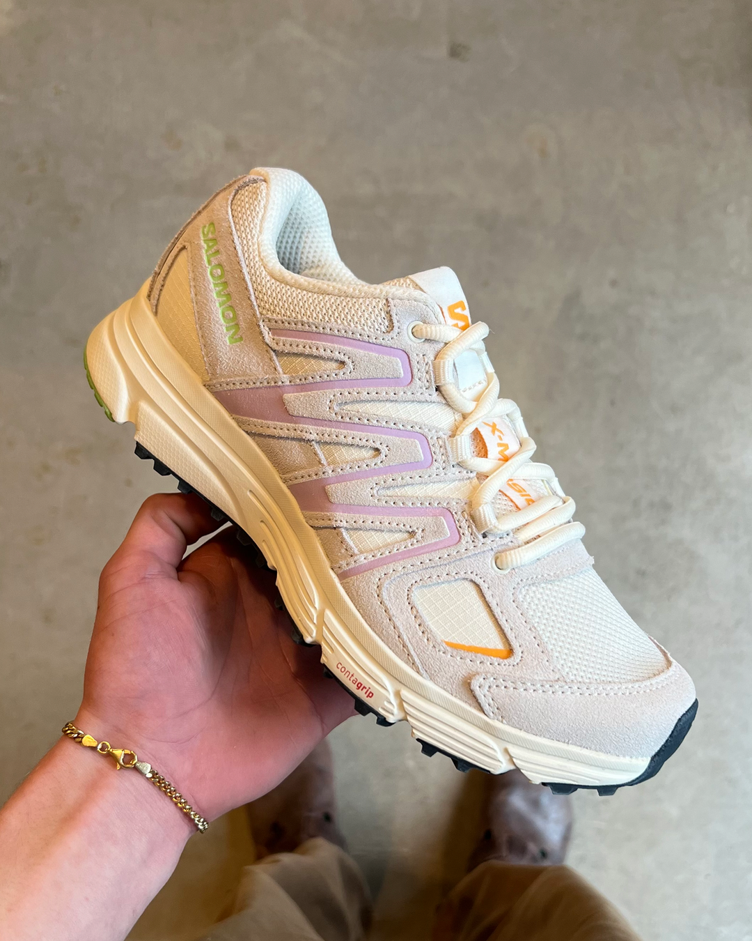 ◆Salomon◆ X-Mission 4 Suede Vanilla Orchid Bloom Blazing O X-Mission 4 Suede - Vanilla Ice/Orchid Bloom/Blazing Orange
