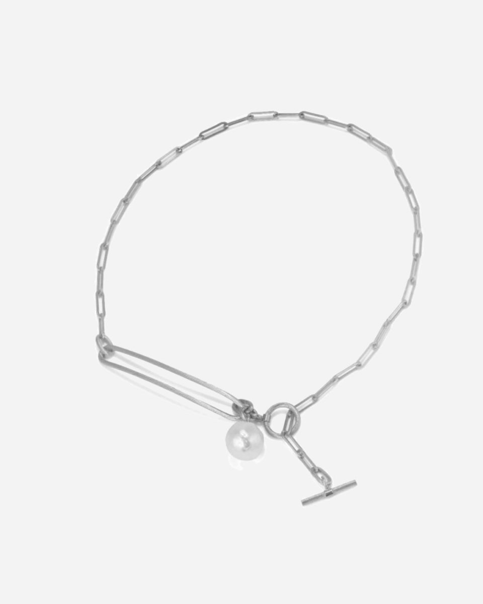 Salon Pearl Necklace - Silver - Munk Store