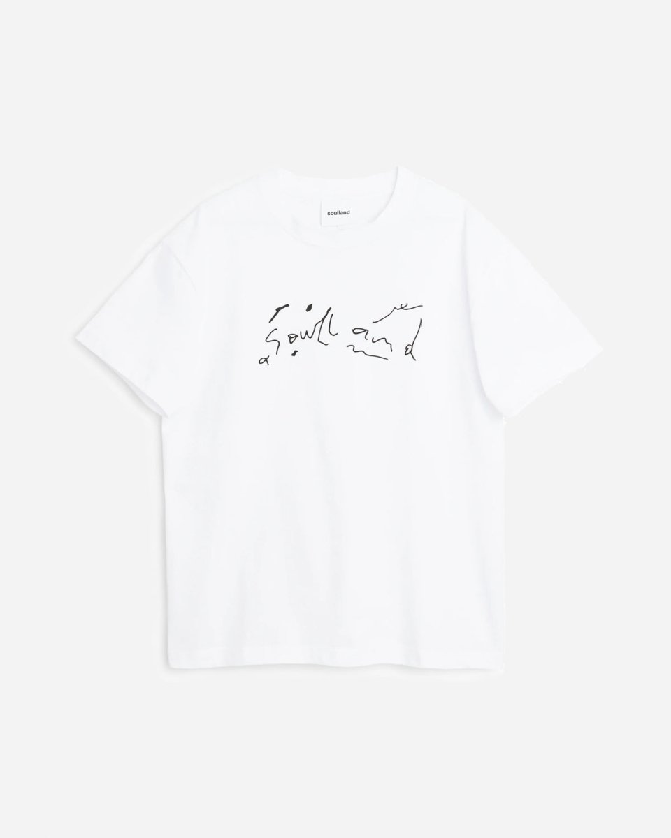 Scribble Logo T-shirt - White - Munk Store