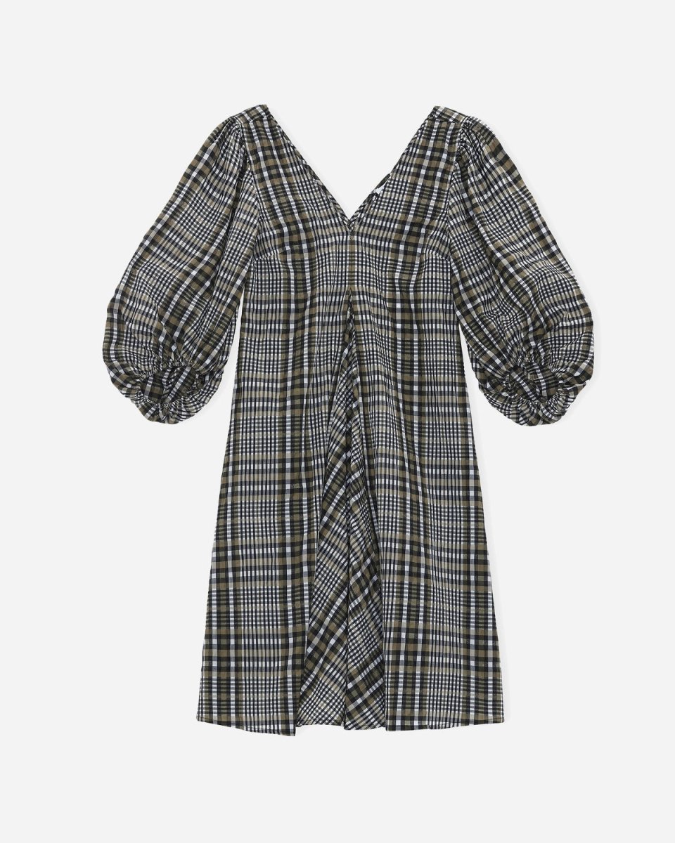 Seersucker Check Dress - Kalmata - Munk Store