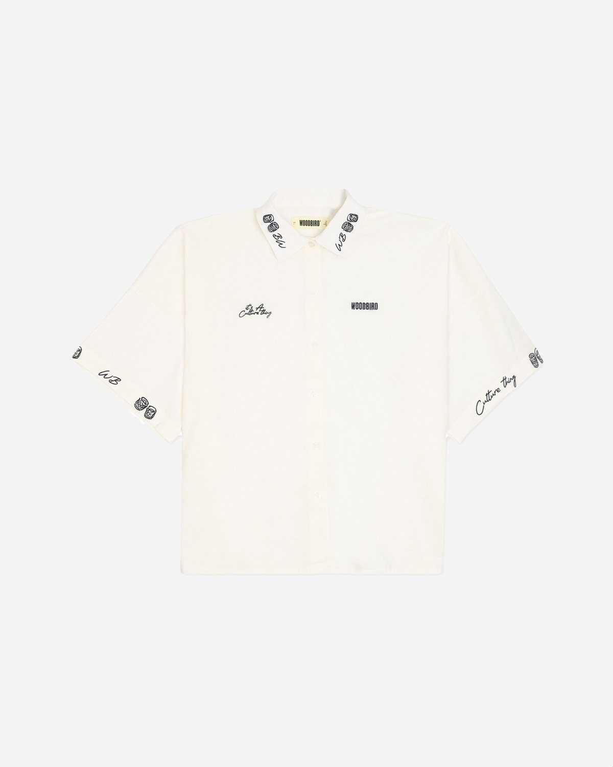 Luna Embroid Shirt - Off White