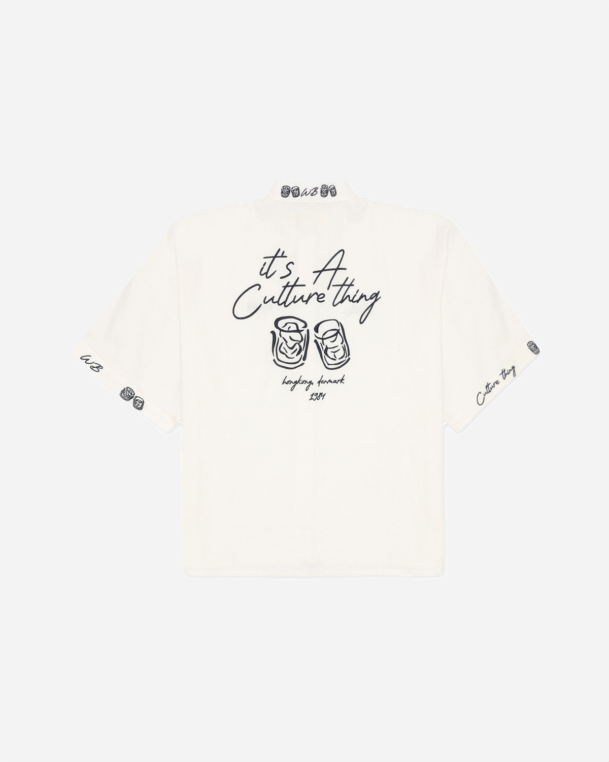 Luna Embroid Shirt - Off White