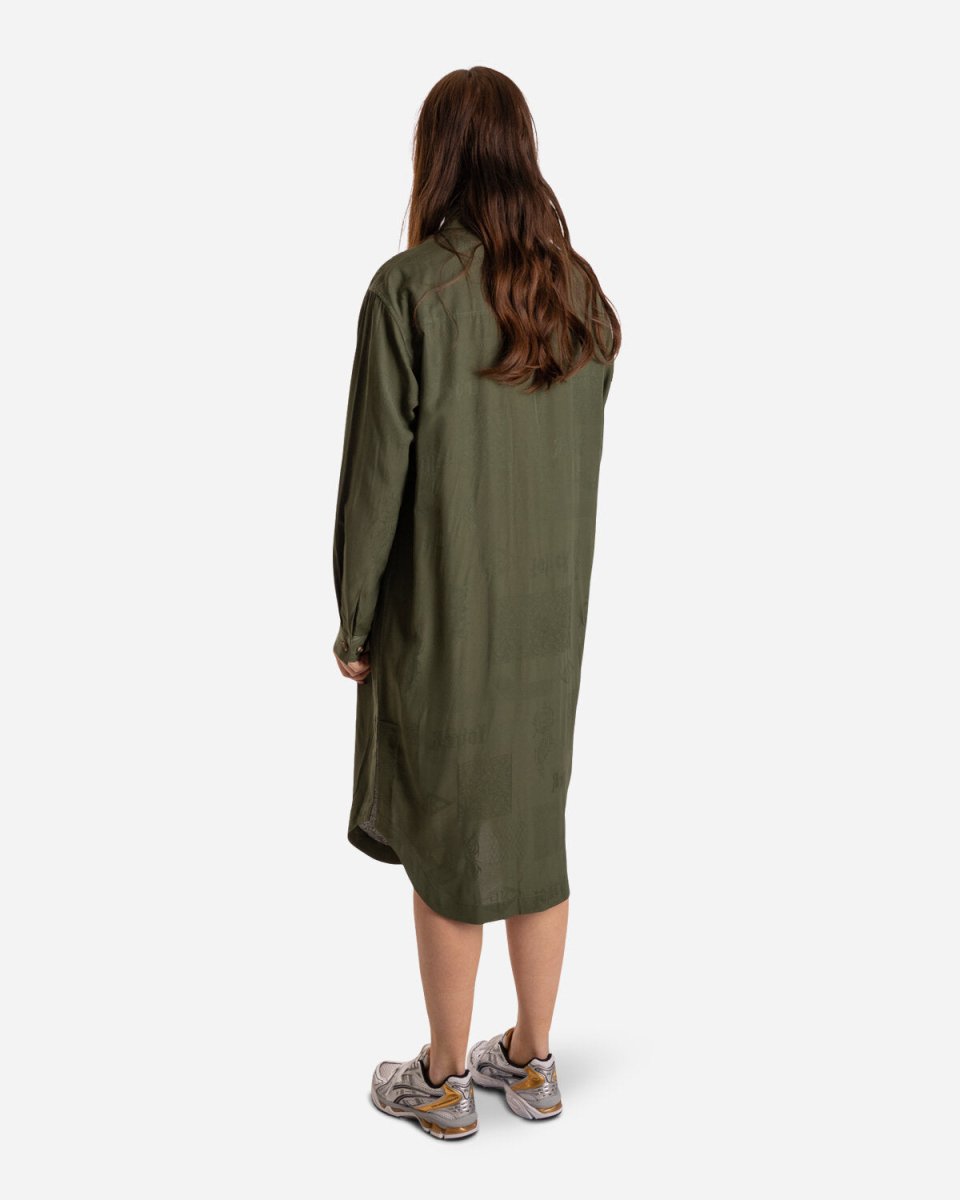 Shirt Dress - Green Tribal - Munk Store