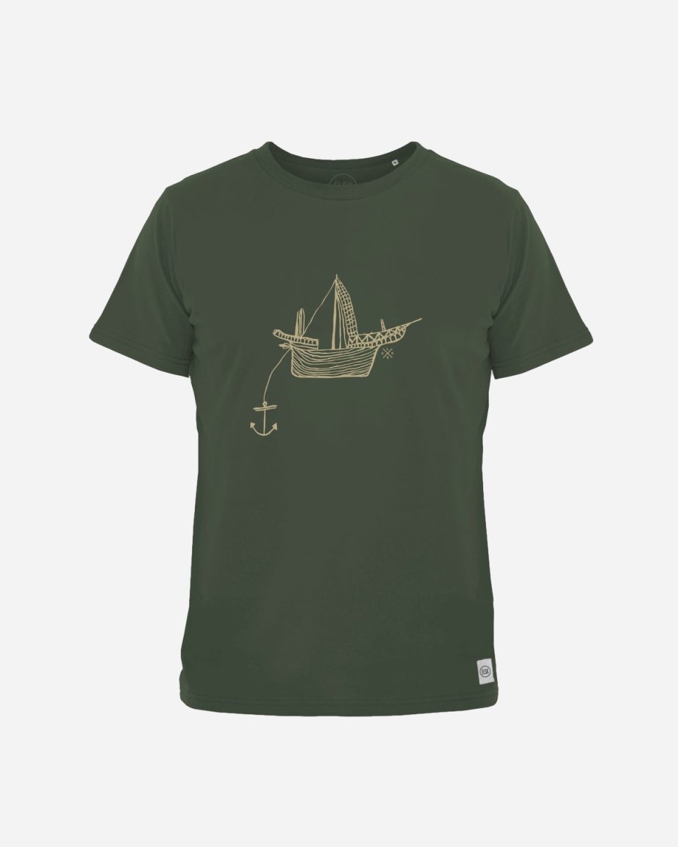 SKIW ESSENTIAL BRUSHED MEN'S TEE - FOREST GREEN - Munk Store