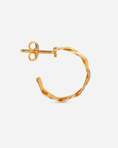 Small Wavy Hoop - Gold - Munk Store