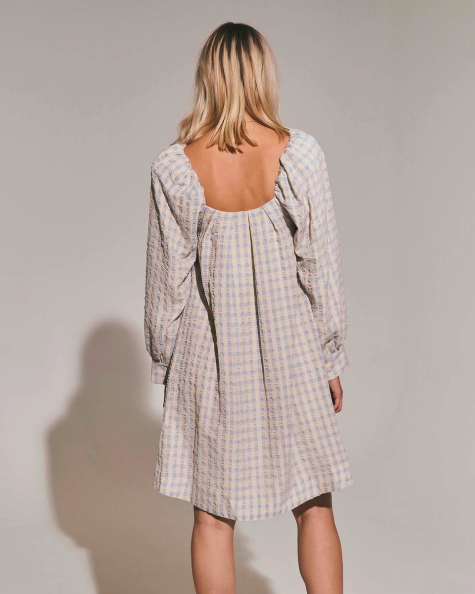 Soffio Dress - Blue Check - Munk Store