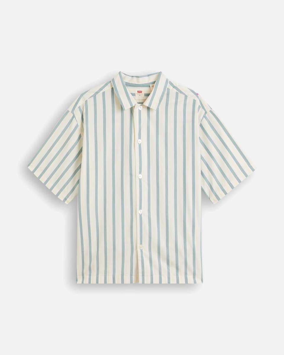 SS Slouchy Shirt - White Stripe - Munk Store