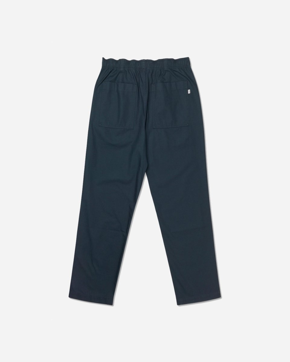 Stanley Crispy Check Trousers - Navy - Munk Store