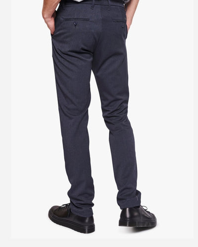 Steffen Mel. Pant Recycled - Navy Melange - Munk Store