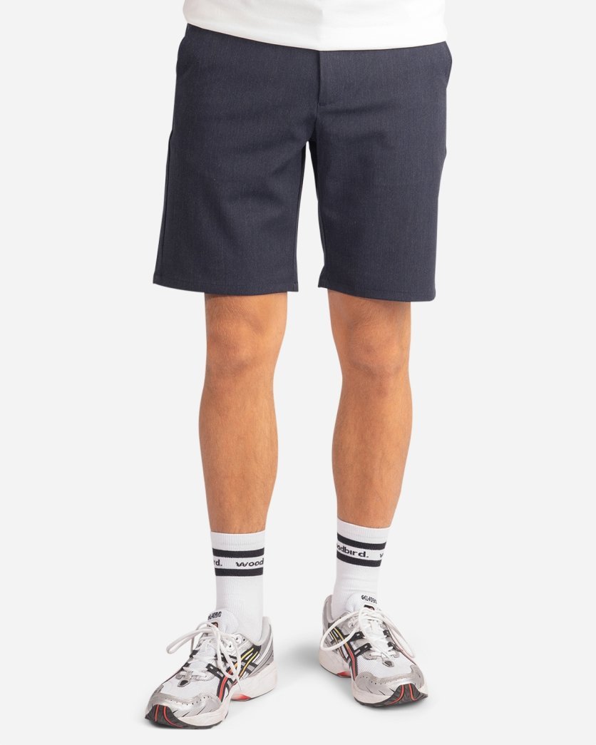 Steffen Mel. Shorts - Navy Mel - Munk Store