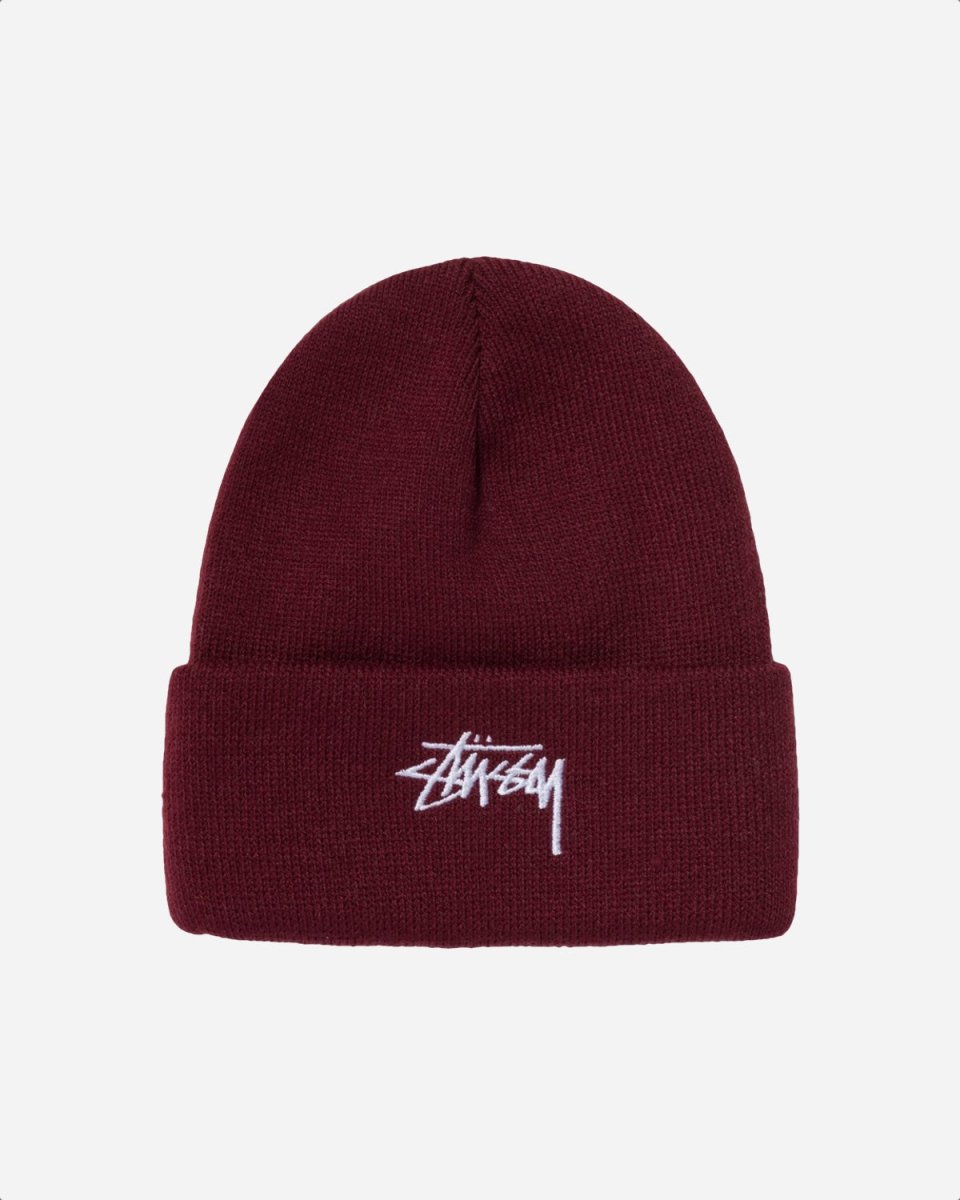 Stock Cuff Beanie - Burgundy - Munk Store