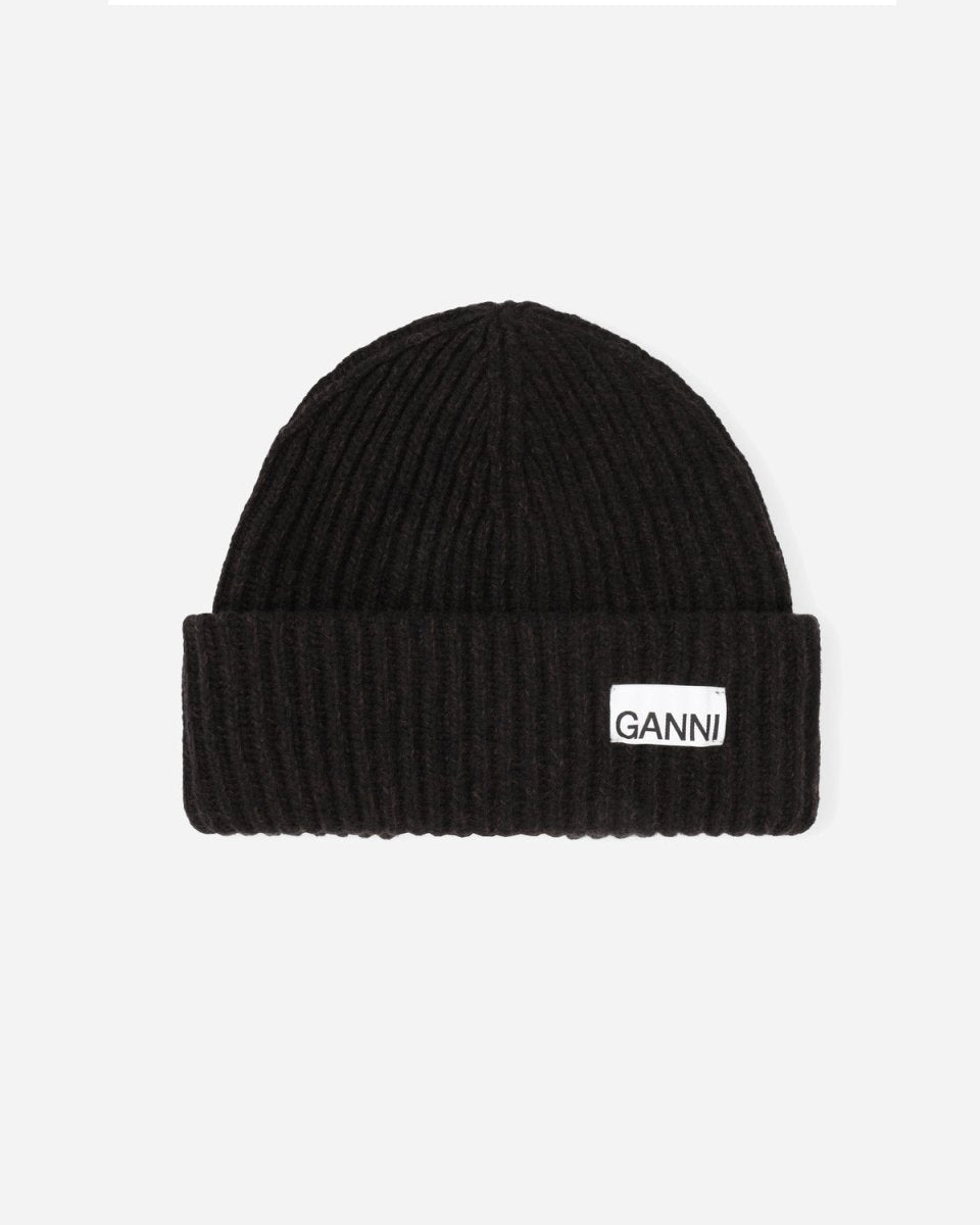 Structured Rib Beanie - Black Melange - Munk Store