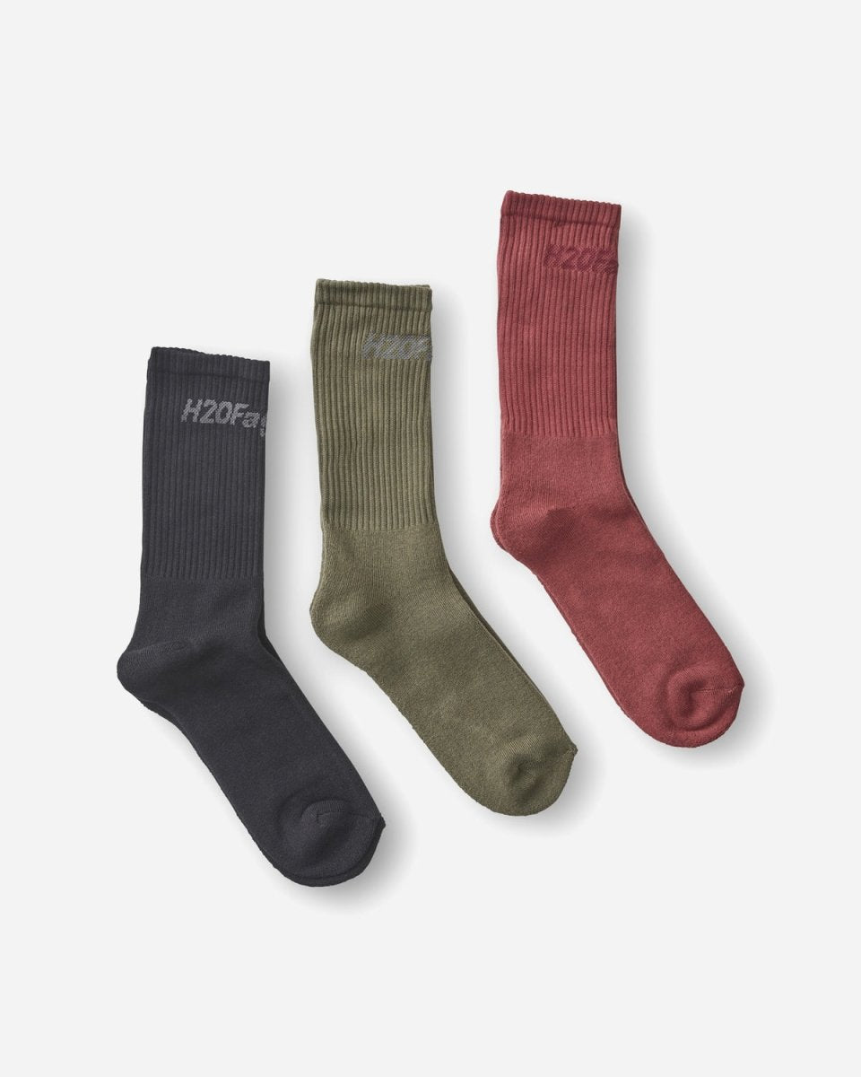 Suck Socks - 3-pack - Red/Black/Green - Munk Store