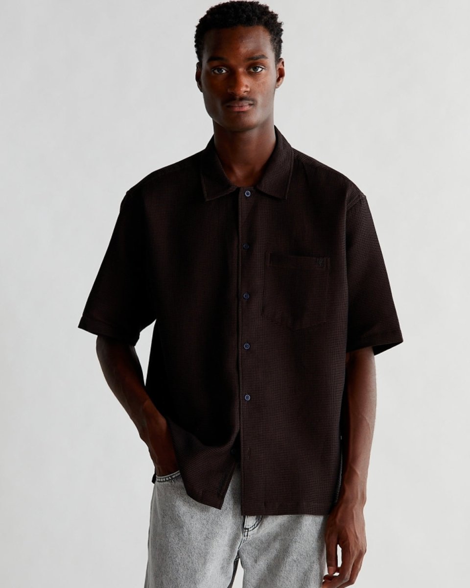 Sunny Waffle Shirt - Brown - Munk Store