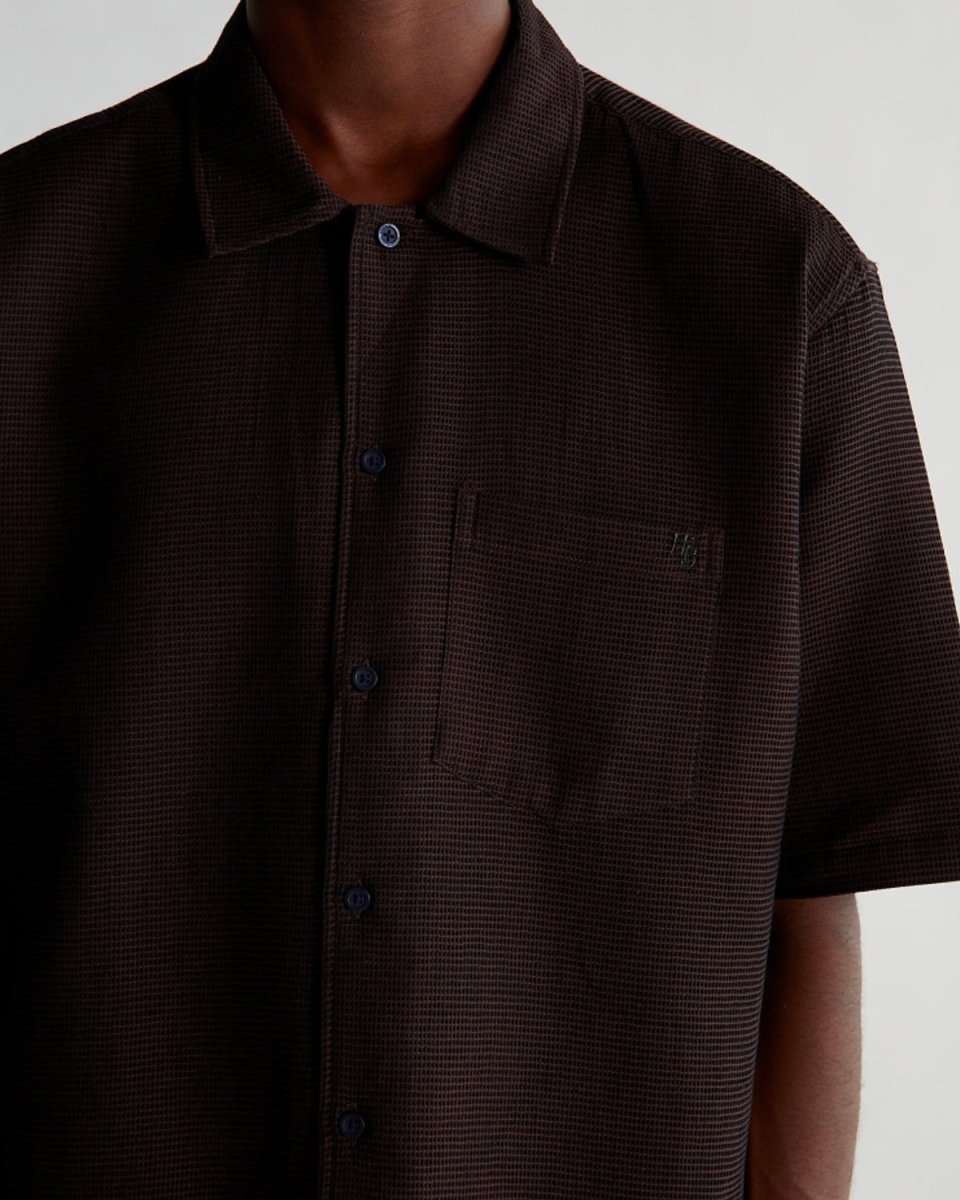 Sunny Waffle Shirt - Brown - Munk Store