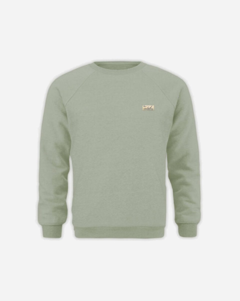 SUNSIGN2 PATCH TVÆRS MEN’S SWEATSHIRT - LIGHT GREEN - Munk Store