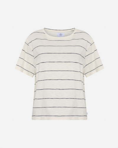 Megan tee - Cream/navy