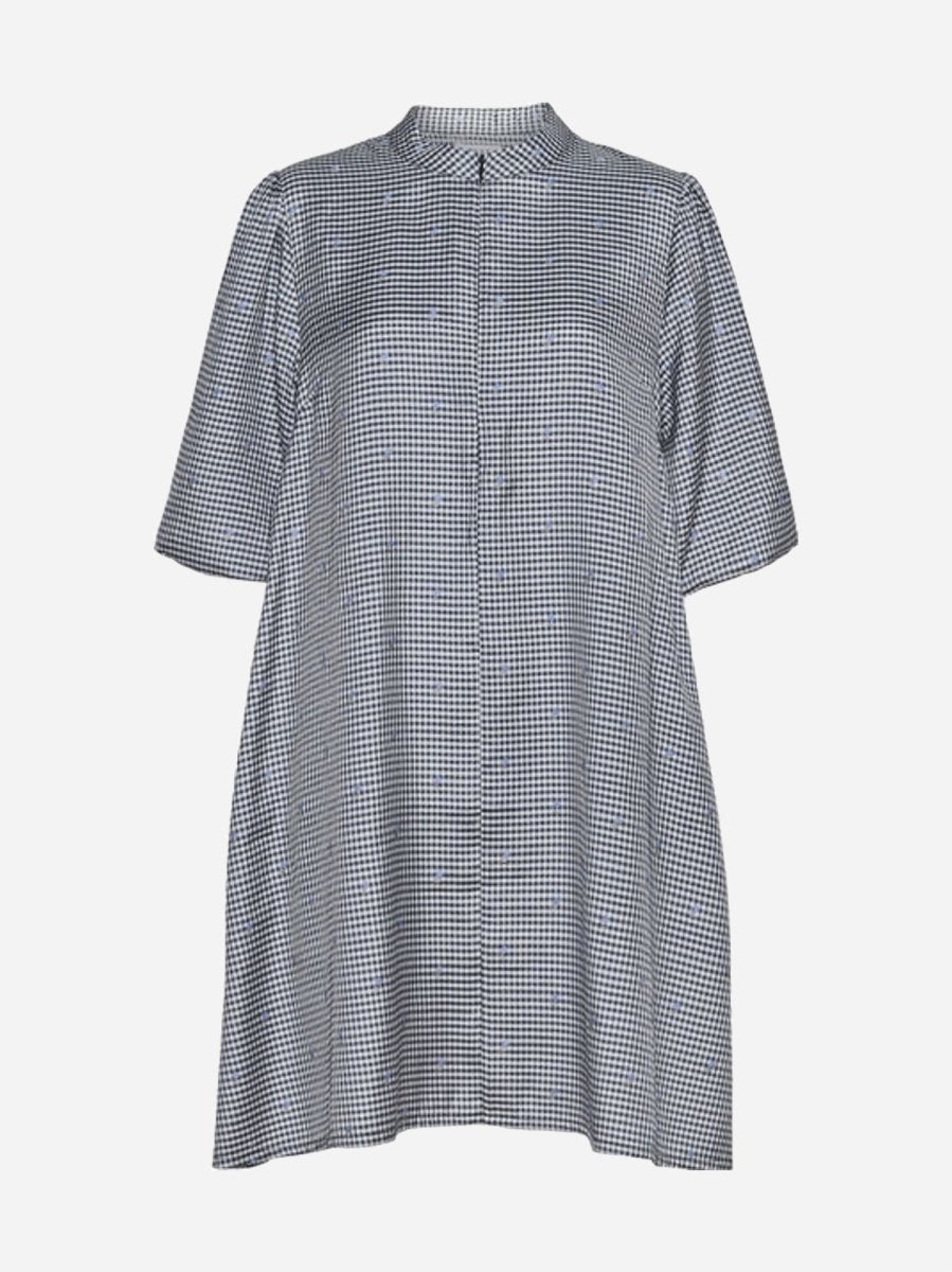 Tanja Dress - Grey Check - Munk Store