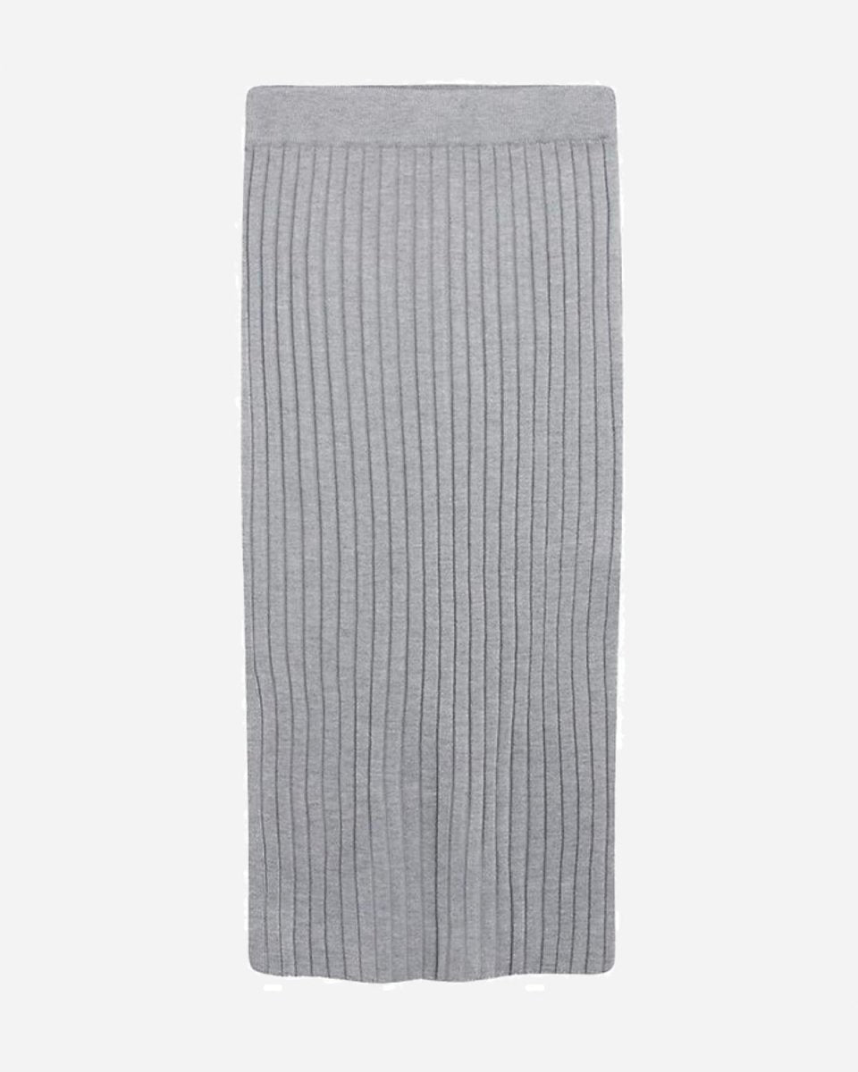 Teen Else Knit Skirt - Grey Melange - Munk Store